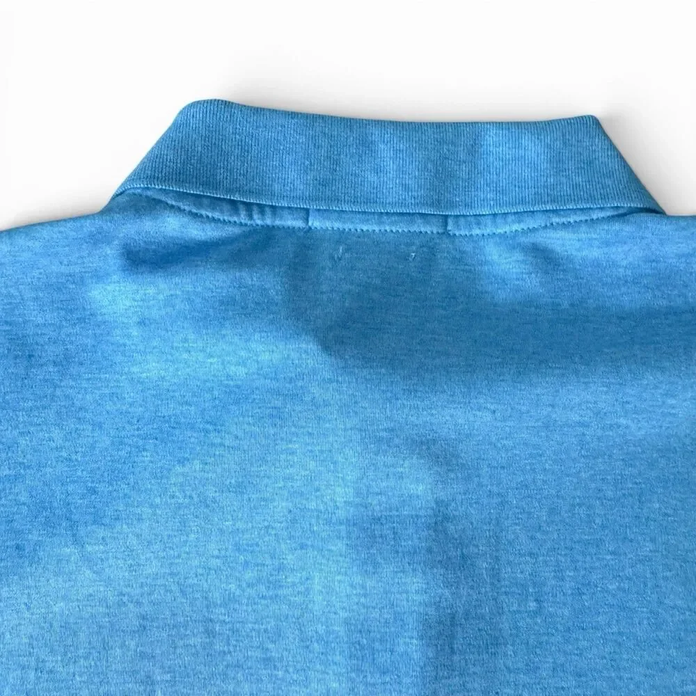 Polo Ralph Lauren Polo Shirt Men Large Blue Classic Fit Pony Logo Short Sleeve